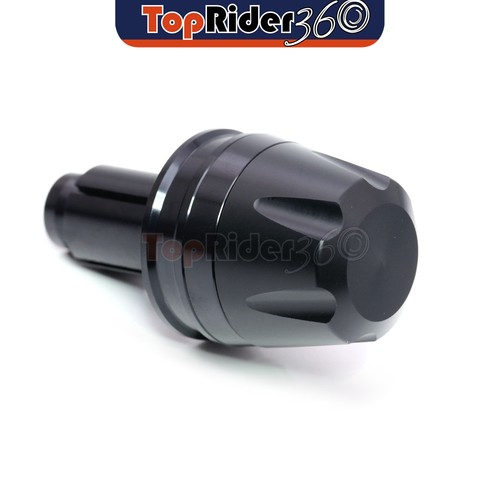 Black cnc bar end sliders - cnc,